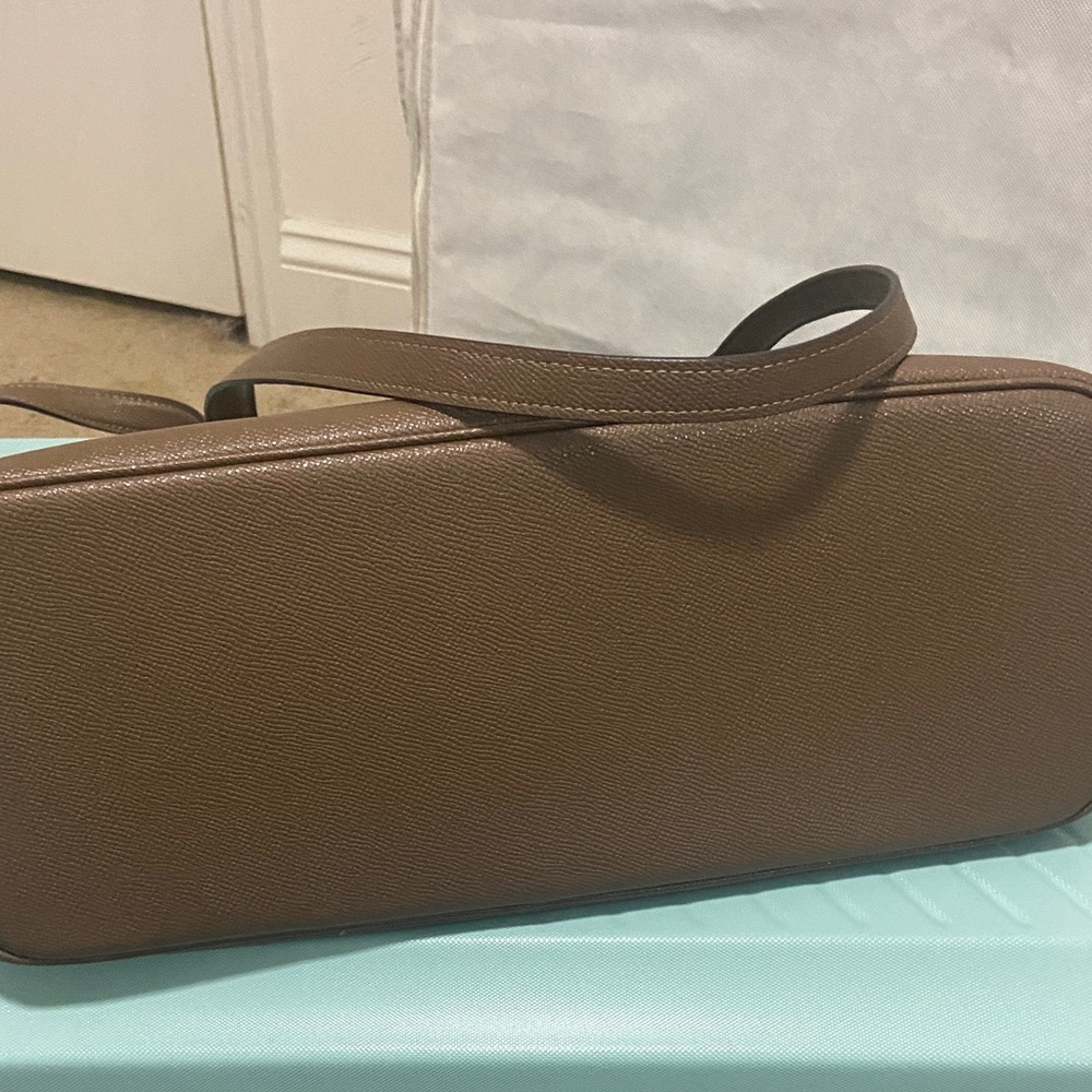 Coach Dark Brown Leather Tote - Picture 5 of 5